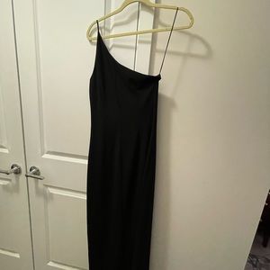 BCBG Black One Shoulder Dress